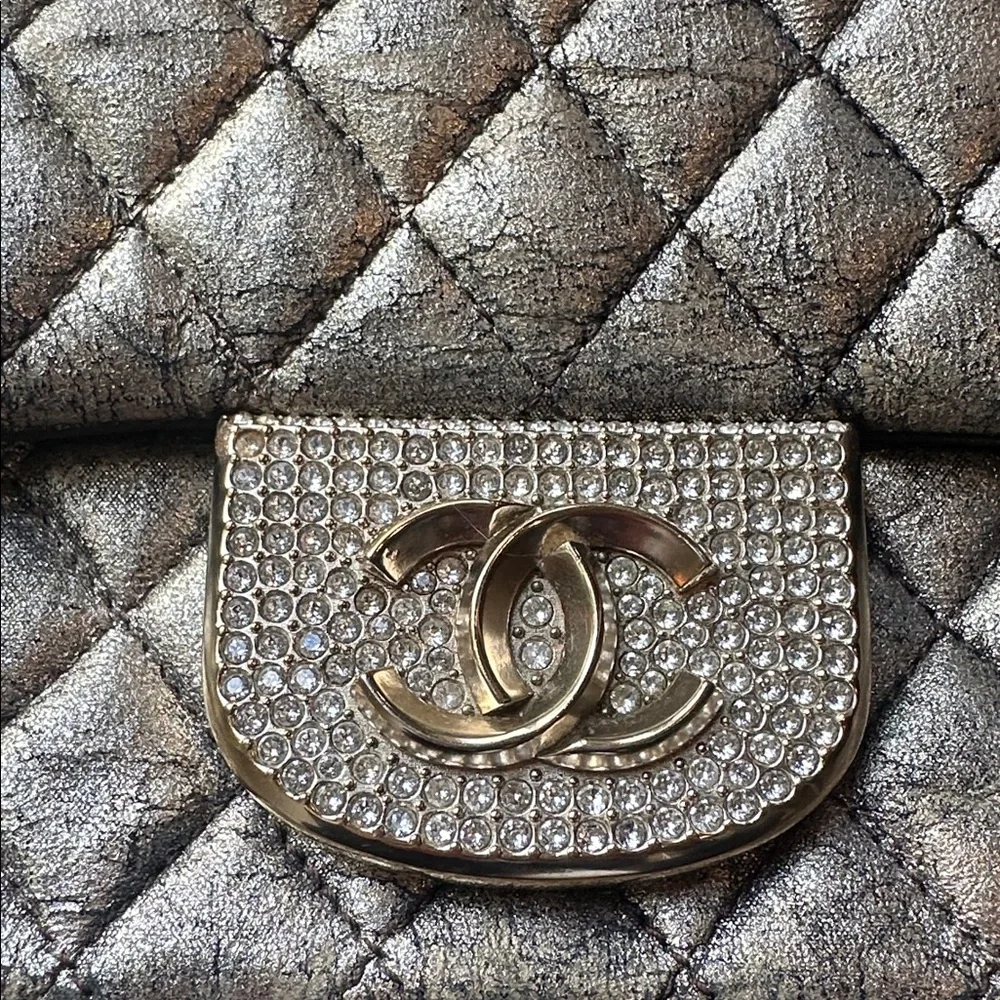 Chanel Metallic Quilted Crossbody Bag - Picture 2 of 12